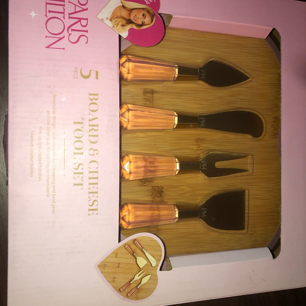 💗 Paris Hilton Gold cheese see Serving Utensils Set